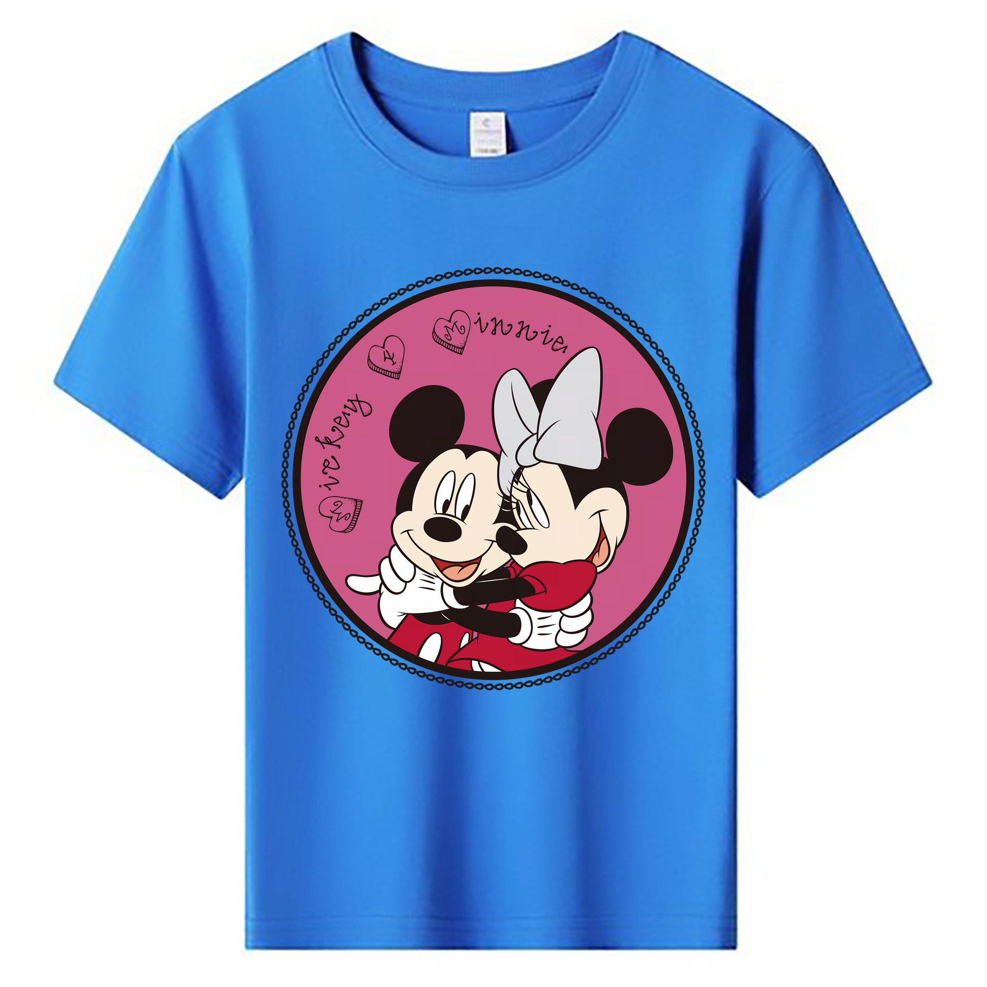 ミッキーマウス Mickey Mouse 綿100％キッズTシャツ（フロントプリント）